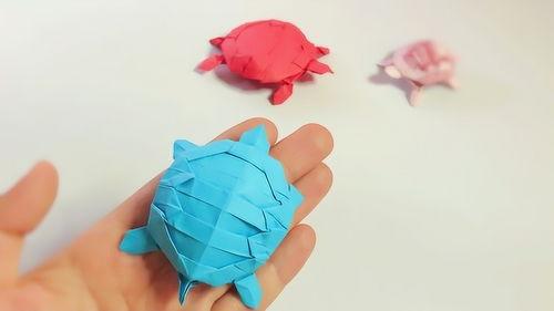 折乌龟视频,创意折纸艺术品的制作过程揭秘